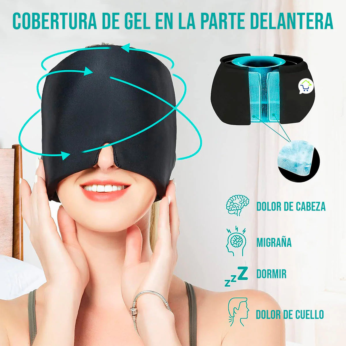 Gorro Gel Alivia Dolor Migraña